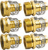 Xiny Tool Hose Repair Connectors with Clamps, 5/8" Aluminum Garden Hose Repair Kit, Female and Male Connectors & Fitting