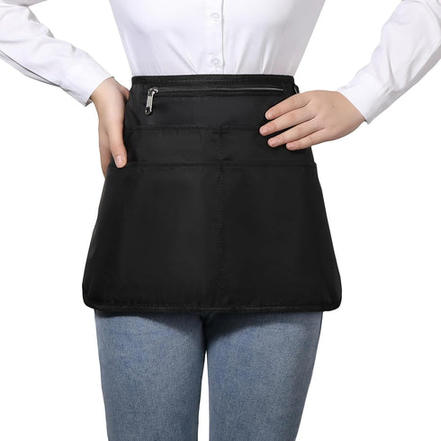 Bafelia 6 Barber Apron with Pockets, Waterproof and Bleach-proof Hair Stylist Apron for Men Women,Hairdresser Apron