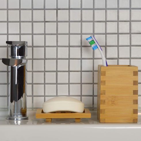 Bamboo Soap Dish for Stylish Bathrooms - Nigiri Design