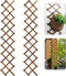 Pack of 2 Extra Thick Wooden Wall Trellis- Expandable Wall Planter Lattice