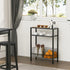 3 DIY Narrow Side Table, Tier End Table with Various Storage Basket, Slim Sofa Side Table for Small Spaces, Skinny