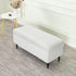 43) Eco-Ancheng Storage Ottoman Cover Rectangle Ottoman Slipcover Folding Storage Bench Cover Footrest Stool Slipcover