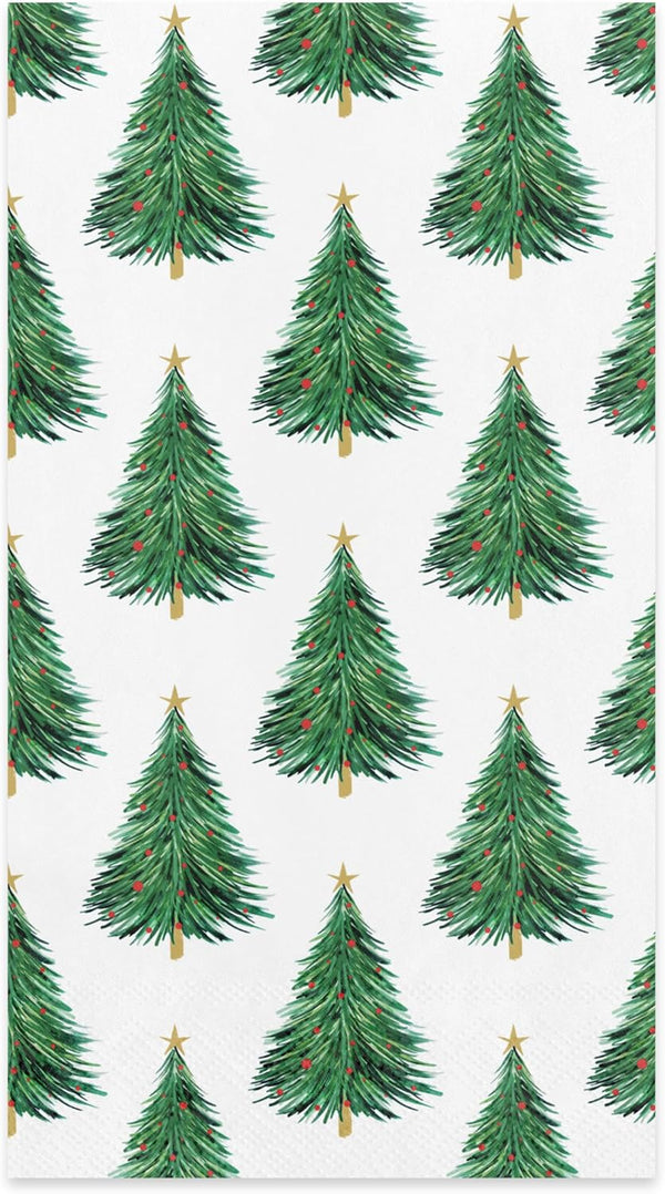 American Greetings 50-Count Christmas Guest Paper Hand Towels (Christmas Trees)