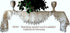 Lace 65" Table Runner, Dresser Scarf, Neutral Earth Tones, European Lace