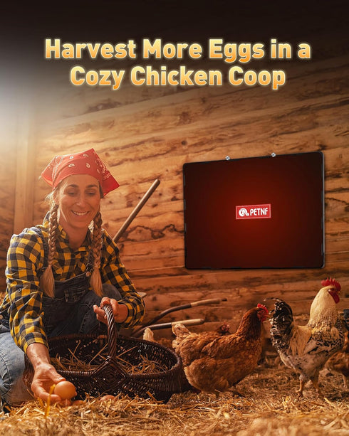 140 11.81''x15.74'' PETNF Chicken Coop Heater Watts Radiant Heat Chicken Heater Energy Efficient Design Safer Than