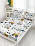 Datura home Set 4Pcs Set 1 1 2 Woodland Construction Sheets for Kids,Cartoon Excavator Truck Lifter Print Sheet