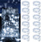 12 Pack White Fairy Lights Battery Operated, 7ft 20 LED Mini String