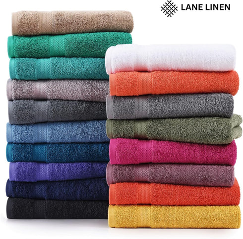 4 Pack Set (28"x54") 100% Set LANE LINEN Premium Bath Towels - Ring Spun Cotton, Large Cotton Towels for Bathroom