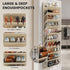 20-25 Closet 10-Tier Pairs Over the Door Shoe Organizer, Clear Pockets Shoe Rack for Door, Hanging Shoe Rack for Boots