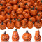Vertintong 80 Pcs Halloween Miniature Pumpkin Figurines Mini Resin Fake Pumpkin Creepy Craft
