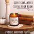 Mulled Cider Candle, Fall Scented Candle with Cinnamon & Nutmeg - Infused with Essential Oils, 9oz Reusable Jar
