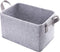 Collapsible Storage Basket with Carry Handles, Durable Felt Fabric Organizer for Toys, Clothes, Laundry