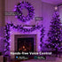 300 98FT Dimmable Brizled Smart Halloween Lights, LED Orange & Purple Color Changing String Lights APP & Voice Control