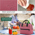 HOMESPON Insulated Lunch Bag for Women Men, Cooler Lunch Tote for Work Picnic (Rose)