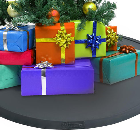 38" Croc Liner Everything Mat Christmas Tree Mat, Multi-Purpose Rubber Floor Mat for Indoor or Outdoor Use, Utility