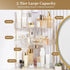 Counter Countertop (3 Aveniee Corner Bathroom Organizer, Bathroom Shelf Makeup Storage, Clear Perfume Tray Holder