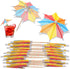 40 Pieces Cocktail Umbrellas for Summer Drinks, Colorful Tropical Paper Umbrellas with Bamboo Toothpicks for Bar Party