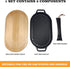 JIN BETTER GRILL PARTS New Skillet with Insulated Wooden Cushion, Removable Handle for Gas Cooktops and Grills