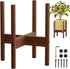 ALIGADO Bamboo Plant Stand Indoor, for Up to 10 Inch Pots, Built