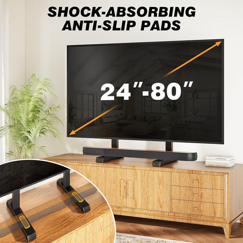 TAVR Furniture 24-80 inch 150 lbs, 800x500mm, Universal TV Stand Mount for Flat or Curved TVs, Height Adjustable TV