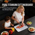 HopeLuck 100% (16" 11") Titanium Cutting Board, Pure Titanium Cutting Boards for Kitchen, Double Sided Food-Grade