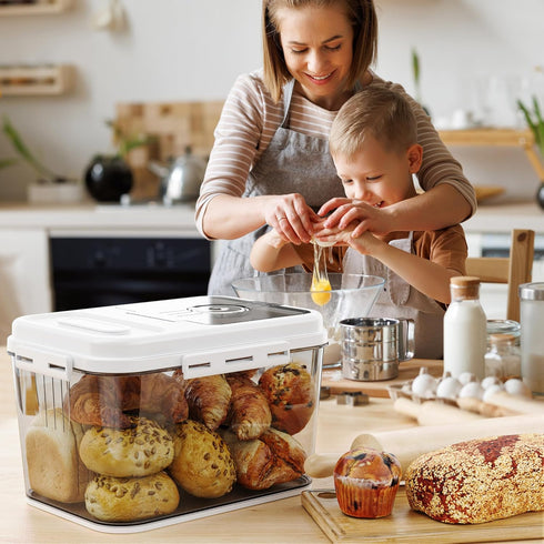 Countertop, 10L Olimingse Bread Box For Kitchen Airtight Bread Storage Container, Bread Keeper For Homemade Bread