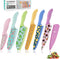 HAUSHOF Kitchen Knife Set - 12-Piece Colorful Knives with 6 Sheaths, Non-Stick Stainless Steel Blades for Gifts