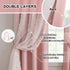 84 Inches 2 2 Grommet, 52 84 Inch MYSKY HOME Pink Curtains for Girls Room Long Panels Girls Curtains wiht Pink Pom Pom