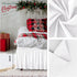 Biscaynebay Wrap Around Bed Skirts - Extra Short Drop of 9" for King & Cal King Beds, White Elastic Dust Ruffles