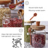 Taefaba 3PCS Spoon,17 OZ Spice Jars Overnight Oats Containers with Airtight Lid and Wooden Glass Food Storage