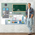 Science Lab Laboratory Scene Backdrop Banner, VBS Birthday Party Decorations, 3.9 x 5.9ft