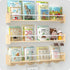 Nursery Book Shelves 34 inchs, Floating Book Shelves for Wall Nursery, Wall