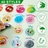 40 Pcs Face Emotional Feelings Funny Refrigerator Magnets, Cute Round Decorative Mood Magnets for Kitchen