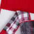 63x87, Tache Holiday Red Farmhouse Super Soft Micro Fleece Plaid Patchwork Plush Lightweight Dual-Sided Decorative