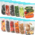 SPLF 12 Pack Reusable Gallon Freezer Bags, BPA Free Leakproof Food Storage Bags for Meal Prep