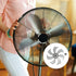 LIFKOME 7 Leaves Fan Blades, 13.4 Inch Electric Table Pedestal Fan Blades Accessories 340mm