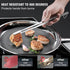 WALFOS Stainless Steel Tweezer Tongs for Cooking - 3 Pcs Pasta Tweezers for Roasting and Grabbing Small Objects