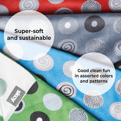 Skoy Kitchen Towel - 1-PK, 100% Recycled Polyester Towel for Dishes, Glassware, 18" x 24", Absorbent, Red