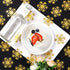 Gold Snowflake Party Decorations, 100pcs Glitter Paper Table Confetti for Christmas, Winter Wonderland Birthday Supplies
