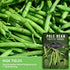2 Packets Survival Garden Seeds - Kentucky Wonder Pole Bean Seed for Planting - with Instructions to Plant and Grow