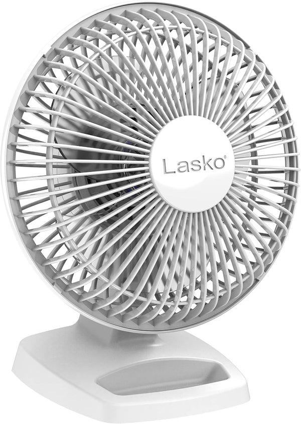 Lasko 2002W Personal Fan, 6-Inch, White