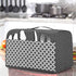 Yarwo 4 Slice Toaster Cover, Gray with Grid, Fits Most Long Slot Toasters, Pockets and Top Handle