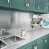 Livelynine Brushed Nickel Peel and Stick Wallpaper, Silver Stainless Steel Contact Paper for Appliances, 15.8x78.8 in