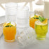 8 Pack 7 oz AVLA Vintage Drinking Glassware, Romantic Water Juice Glass Tumbler Cup, Clear Stackable Coffee Cocktail