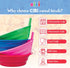 Cibi Cereal Bowls with Straws for Kids, Set of 4 Colorful BPA-Free Toddler Sip-A-Bowls with Built-In Straw for Cereal