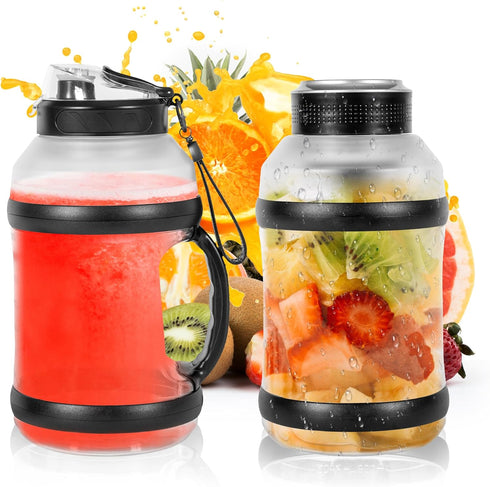 Portable Blender for Shakes & Smoothies 1800ML, Rechargeable Personal Blender with Travel Lid for Kitchen, Waterproof