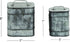 Deco 79 Decorative Canisters Set of 2, 8" & 7"H, Silver Metal Decorative Containers Keepsake Boxes