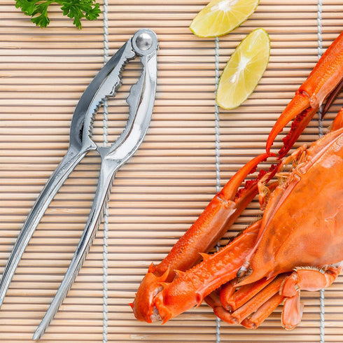 ALDMIO 12 Pcs Crab Crackers and Tools, Enhanced Crab Leg Crackers with Storage Bag, Lobster Cracker Great