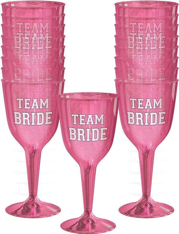 Team Bride Wine Glasses