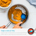 Dreamfarm Supoon 11" Classic Blue Silicone Cooking Spoon, Non-Stick, 5ml Tsp & 15ml Tbsp Scraping, Serving